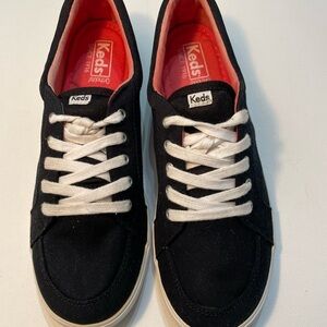 Keds Black and White Canvas Sneakers Size 9 SB-3
